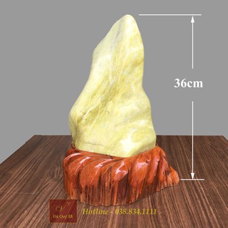 Cây Đá Phong Thủy Đá Ngọc Sepentine Nguyên Khối Đánh Bóng 8kg-36cm