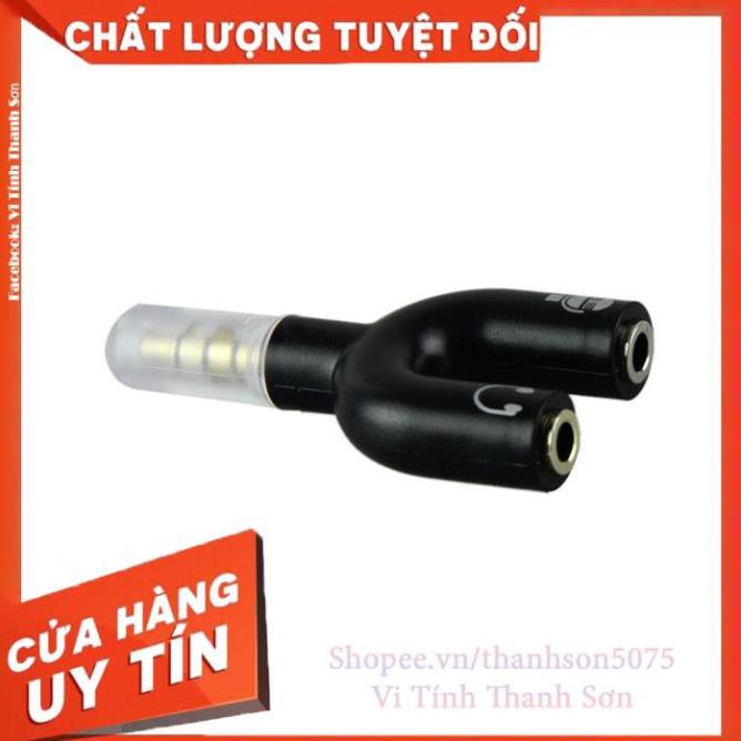 [Mã TH10KD20  hoàn đến10K xu] Jack chia Audio 3.5 ra Mic và Loa -OTG3