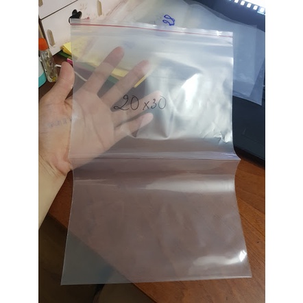 Bán lẻ 100G TÚI ZIP CHỈ ĐỎ SIZE LỚN , TÚI ZIPPER LOẠI DÀY HÀNG ĐẸP-BBĐG