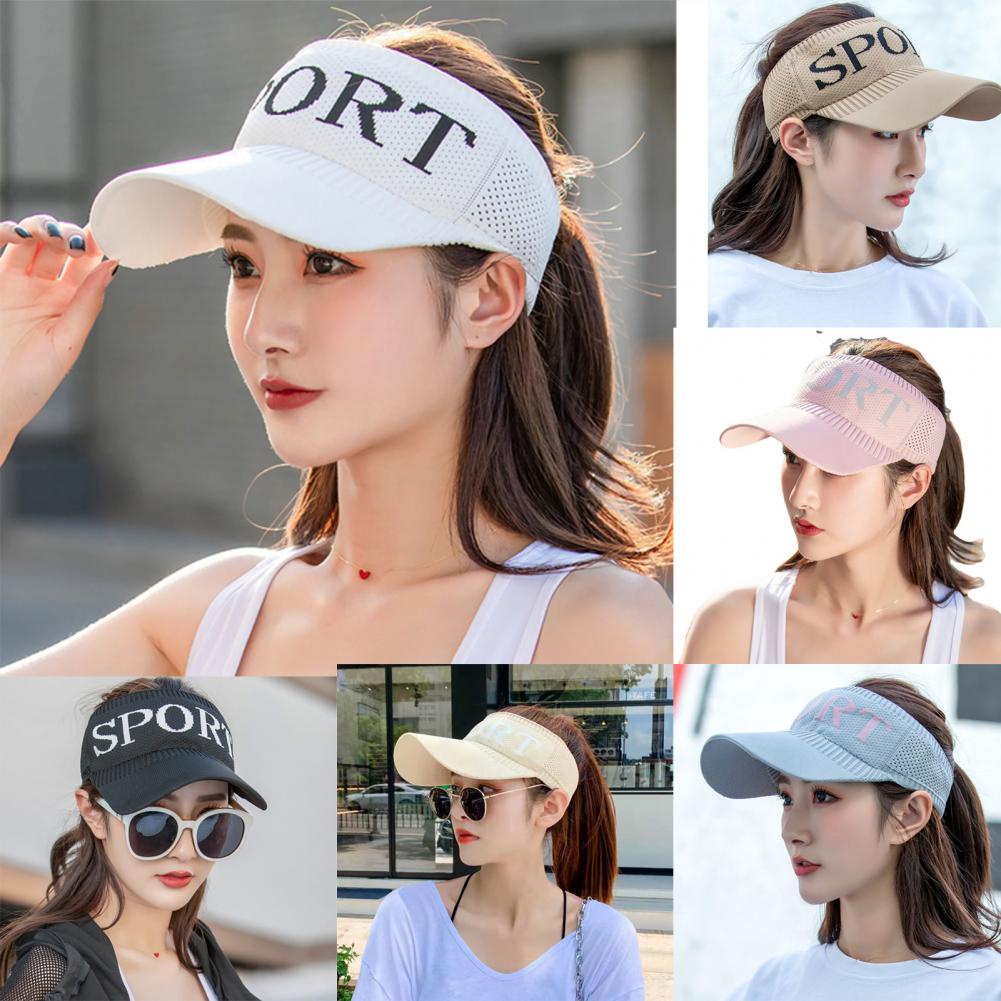 Mũ lưỡi trai thể thao nửa đầu chống nắng có thể gập lại thích hợp đi biển cho nữ