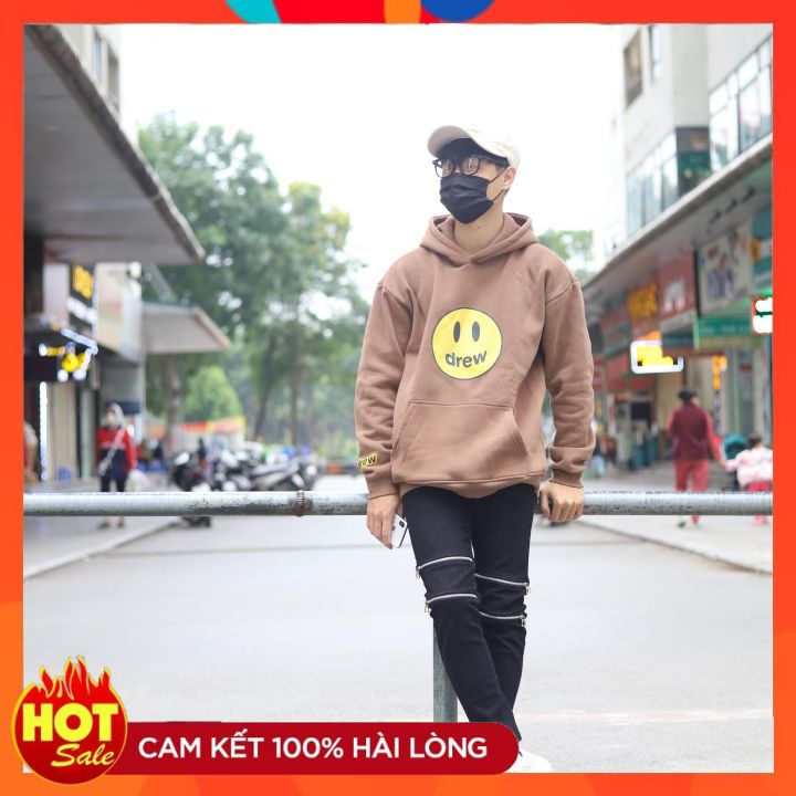 Áo hoodie, hoodie,  Áo Drew house mặt cười nhiều màu nhiều Size, chất vải mềm mại 2 lớp dày dặn đầy đủ tem mác. | BigBuy360 - bigbuy360.vn