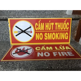 Biển báo Cấm hút thuốc, Cấm lửa