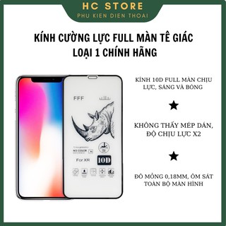 ⚡️Chính Hãng TÊ GIÁC ⚡️ Kính Cường Lực Iphone Full Màn 10D Tê Giác Loại Sịn - Kèm Giấy lau
