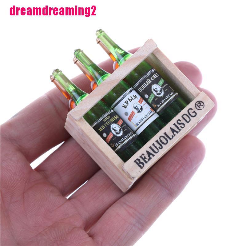 Bộ 6 Chai Rượu Bằng Gỗ Dùng Trang Trí Độc Đáo