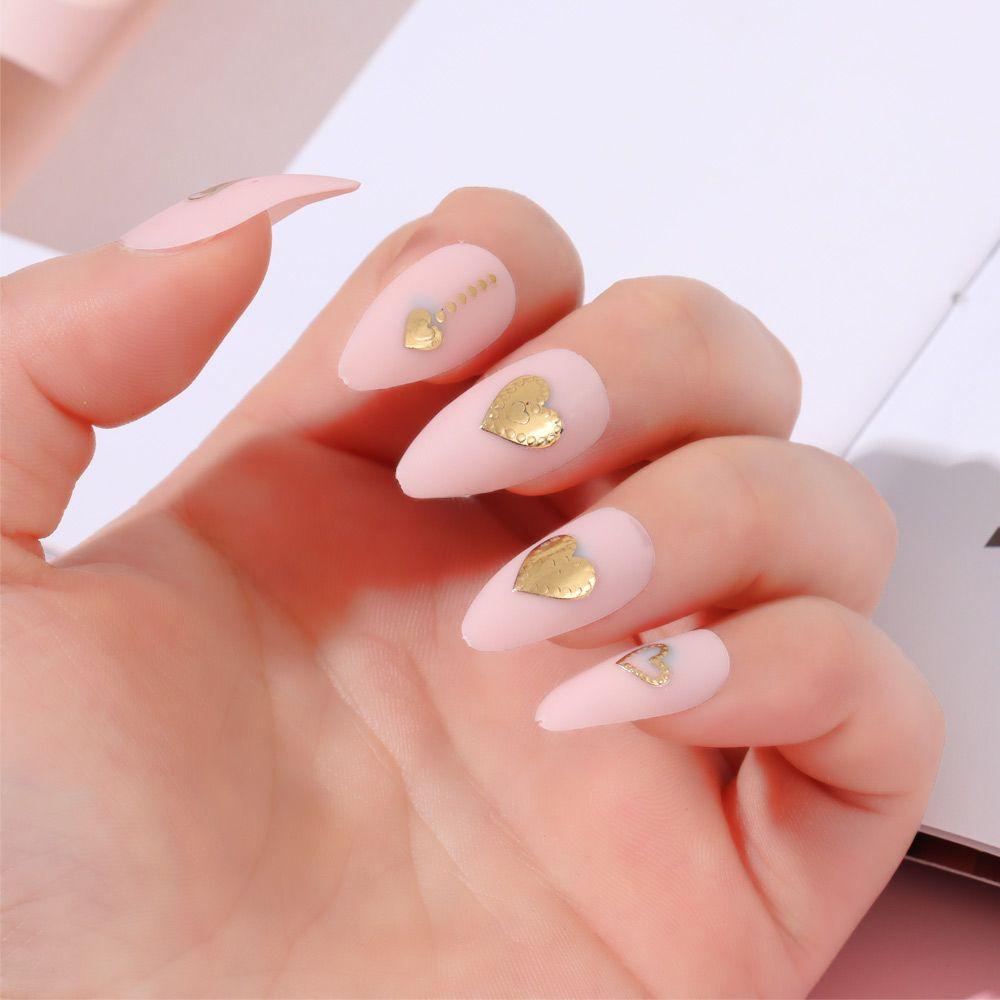 Miếng Dán Trang Trí Móng Tay 3D Xinh Xắn|Miếng Dán Trang Trí Họa Tiết Gợn Sóng Hình Học Độc Đáo