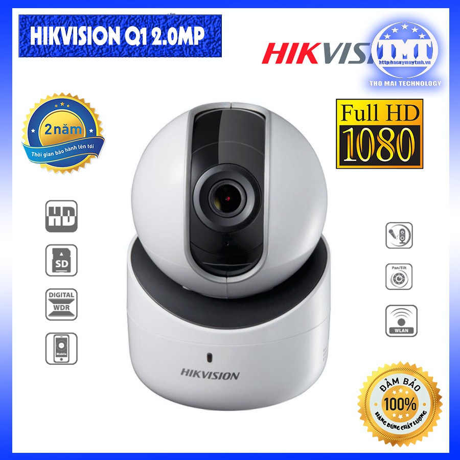 Camera IP Wifi Hikvision Q1 2.0mp ( 1080P ) - model DS-2CV2Q21FD-IW(B) - Hàng Chính Hãng