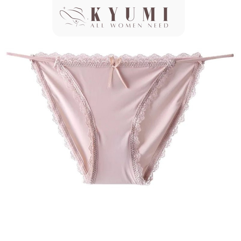 Quần lót nữ lụa cao cấp KYUMI OFFICIAL quần chip nữ mềm mại THUN LẠNH DÂY EO gợi cảm thoáng khí bảo vệ sức khoẻ 1160 | BigBuy360 - bigbuy360.vn