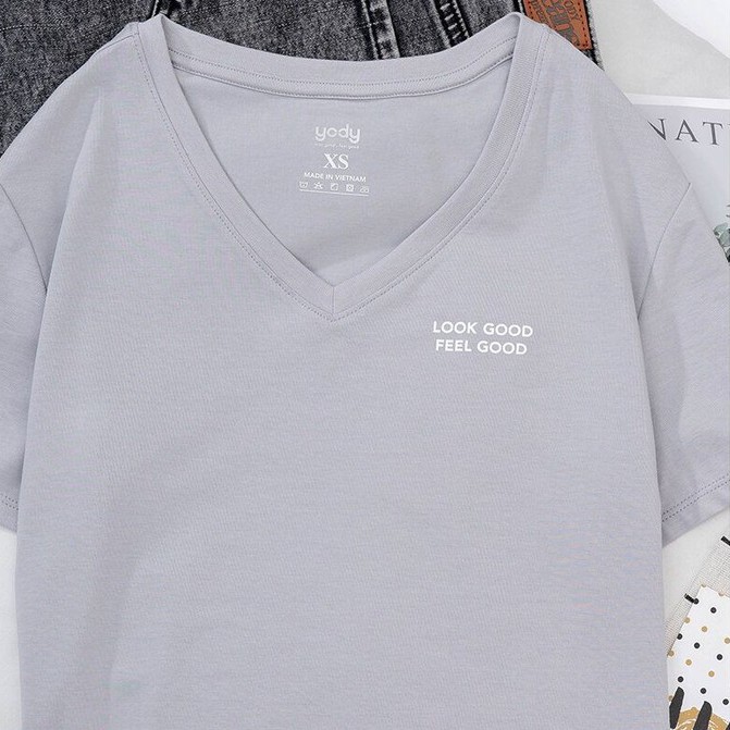 [Mã FASHIONMALLT4 giảm tới 30K đơn 150K] Áo thun nam cổ tim YODY chính hãng cotton mềm mịn - PPM3997 | BigBuy360 - bigbuy360.vn