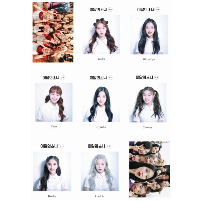 Lomo card ảnh nhóm LOONA update Twitter full 45 ảnh