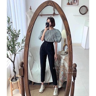 QUẦN TÂY BAGGY Bảng Nhún Lưng Thun Sau (Có Túi) - MiAnhHouse