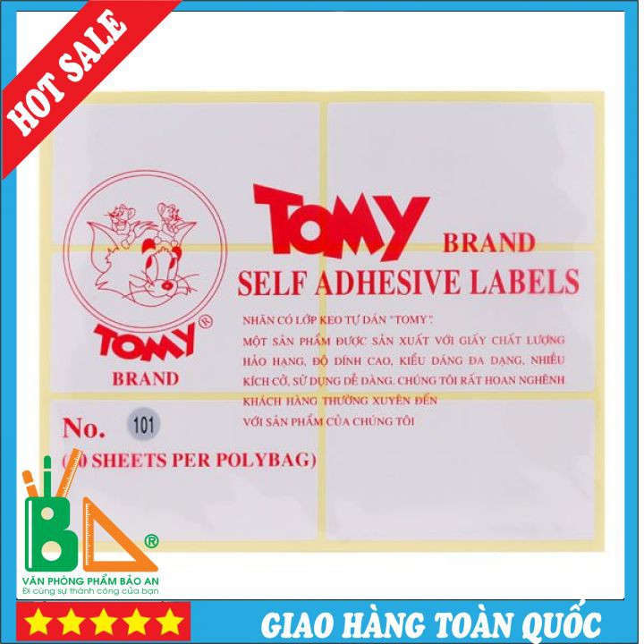 Giấy Decal In Mã Vạch Tomy A5 Các Số RẺ SẬP SÀN