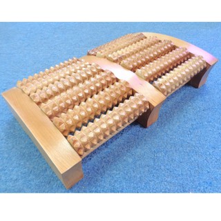 Bàn lăn gỗ massage chân 6 hàng đại
