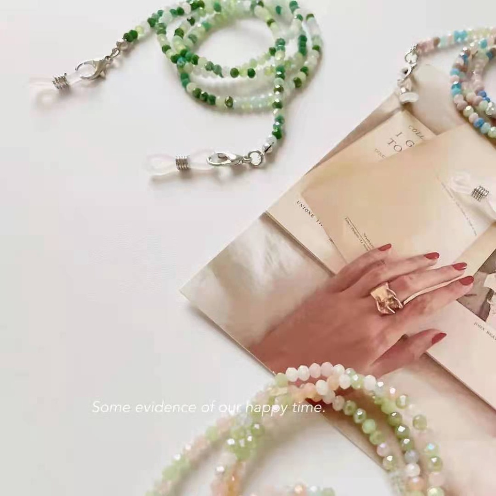 Dây Đeo Mắt Kính Xỏ Hạt acrylic Màu Sắc Ngọt Ngào