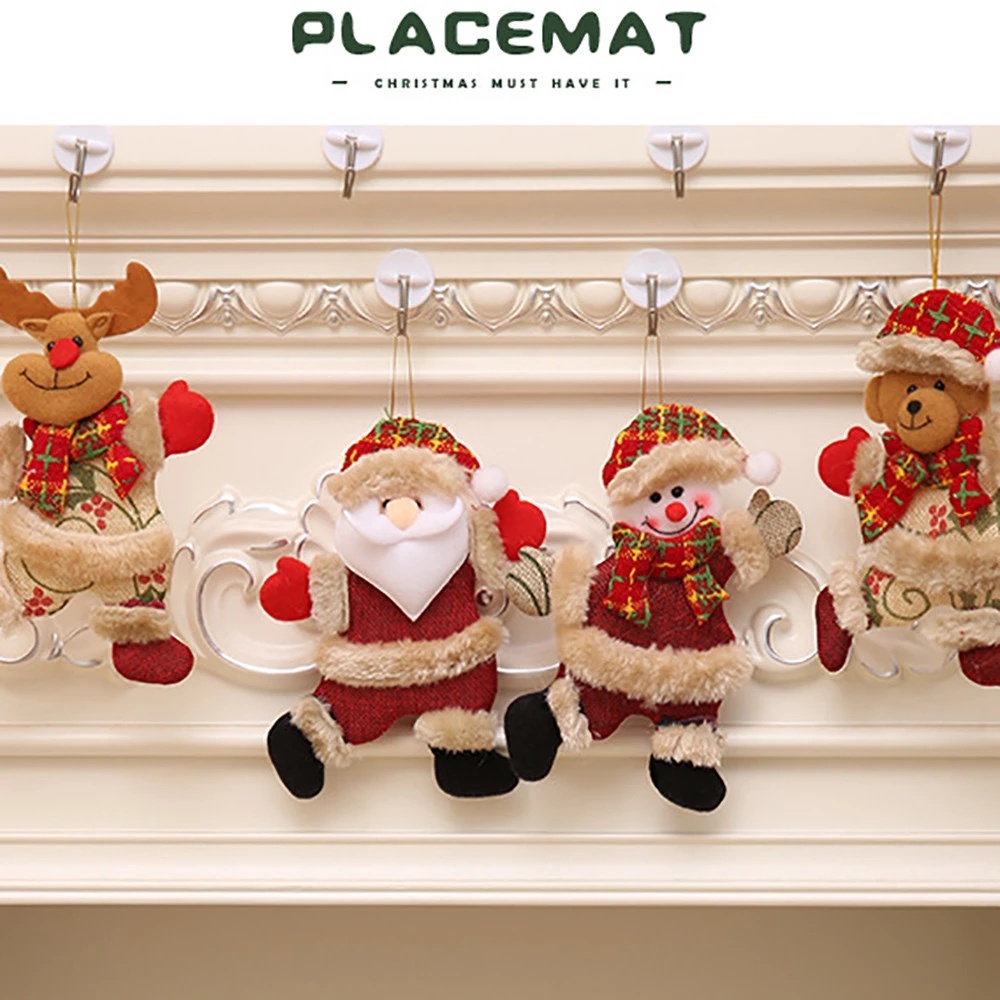 Búp Bê Ông Già Noel / Người Tuyết / Nai Sừng Tấm Trang Trí Cây Thông Giáng Sinh