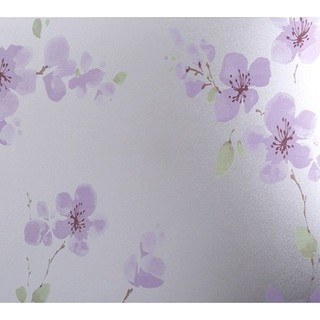 3m Decal dán kiếng/dán kính khổ 45cm Hoa tím siêu bền siêu đẹp