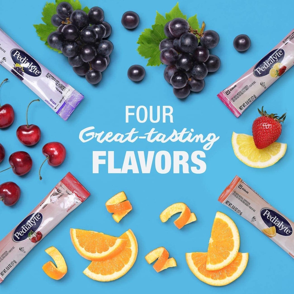 Pedialyte bù nước hộp 8 gói nhiều vị