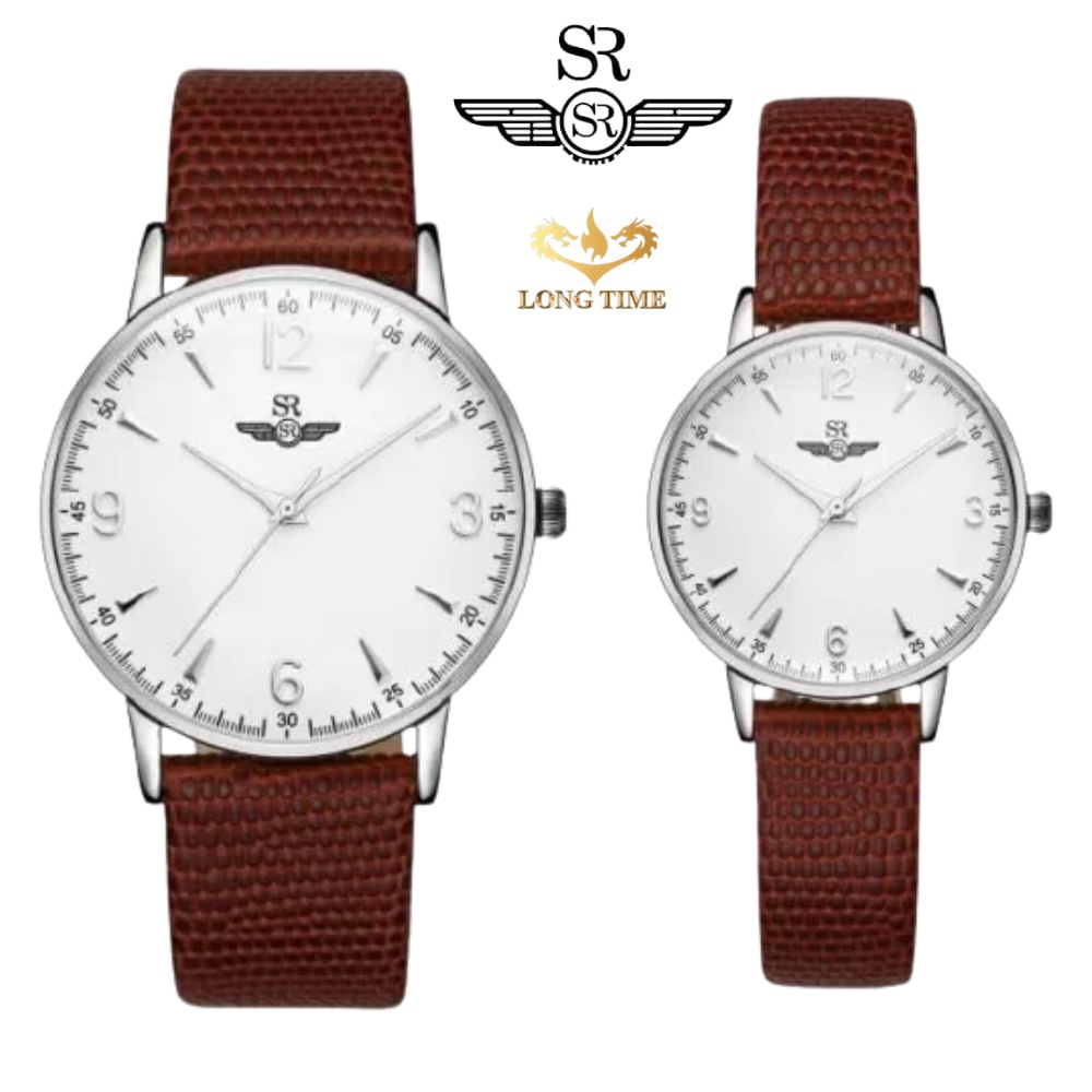 Đồng hồ đôi mặt kính sapphire SRWATCH SR2086.4102RNT chống trầy, chống nước 5ATM bảo hành 12 tháng quốc tế
