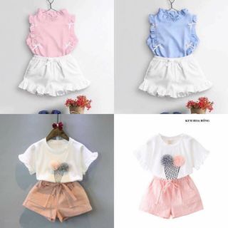 Combo 8 bộ đồ hè cho bé