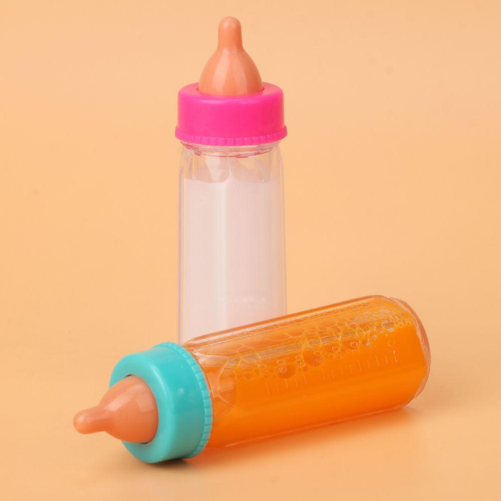 Bình Sữa Có Núm Ti Giả Bằng Nhựa Dễ Thương Cho Búp Bê 18inch