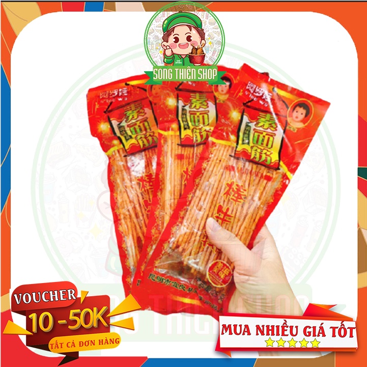 Tăm Cay Ăn Vặt Tuổi Thơ - Gói To 25gr ⭐Song.Thien.Shop✅