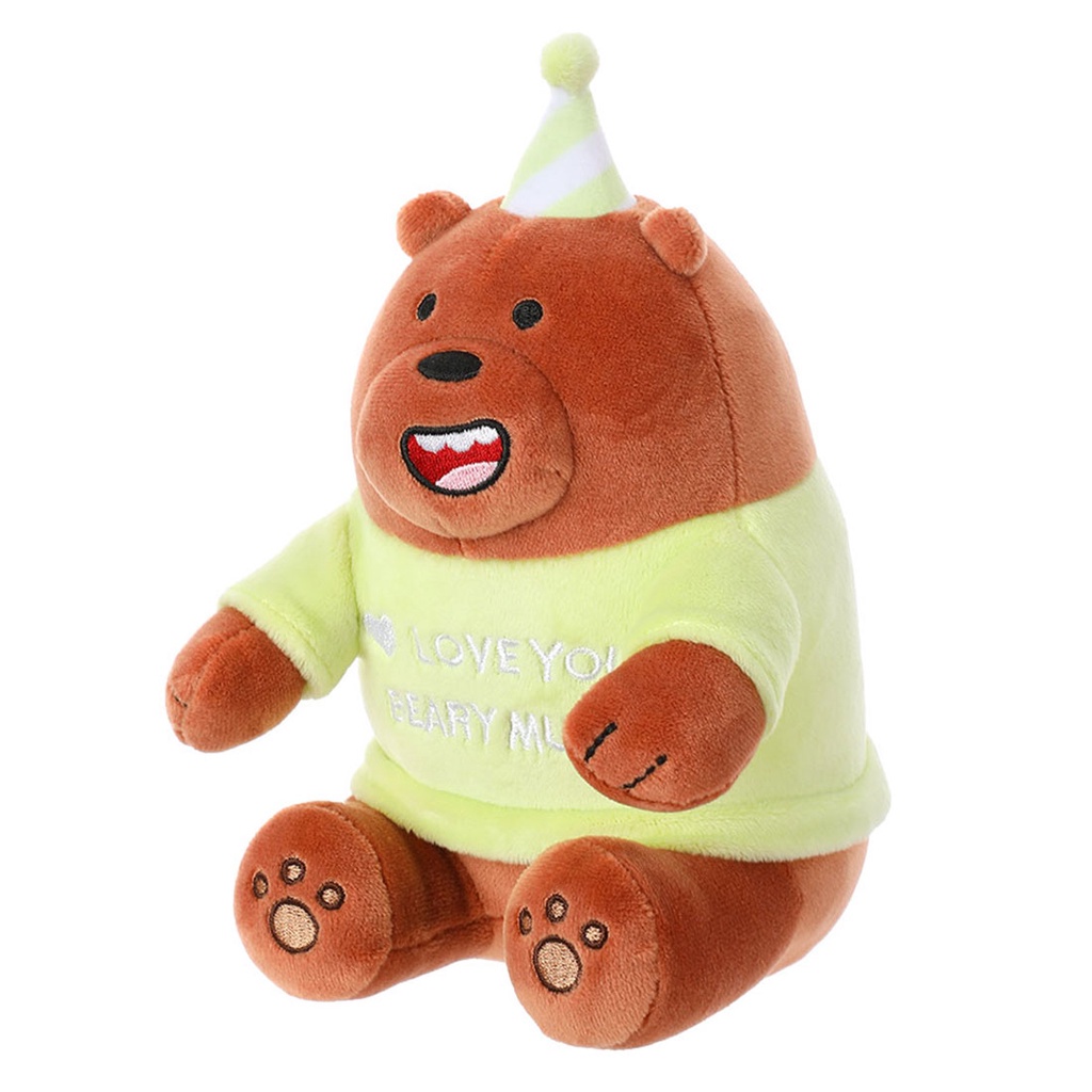 Gấu bông Đồ chơi Thú nhồi bông Búp bê &amp; Thú nhồi bông gấu bông thú nhồi bông MINISO We Bare Bears Birthday Hat