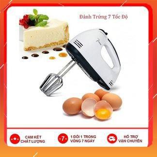 Máy Đánh Trứng ❤️FREESHIP❤️ Cầm Tay 7 Tốc Độ Công Suất 180W