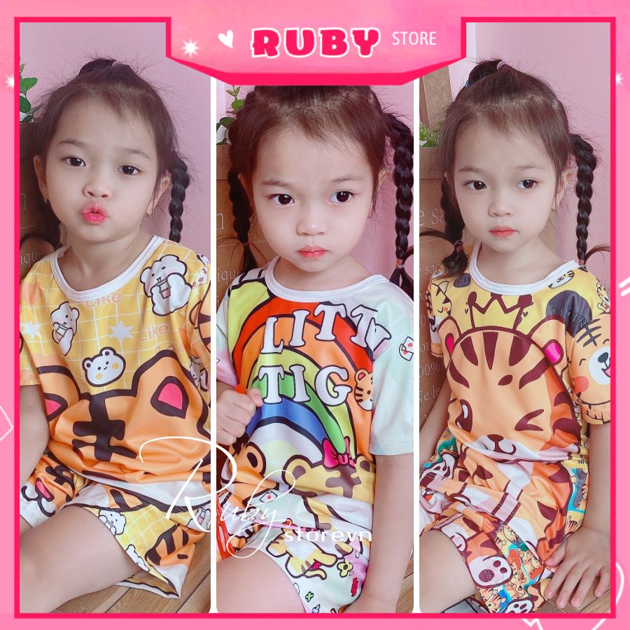 Đồ bộ mặc nhà cho bé (trai,gái) (5KG - 18KG) NHIỀU MẪU hoạt hình dễ thương thun mịn mát co giãn thoải mái ❤️ DBRBD