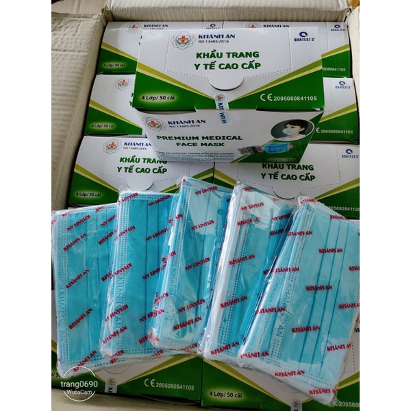 Hộp 50 Cái Khẩu Trang Khánh An Người Lớn