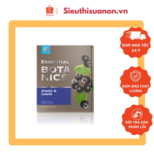[Hỗ trợ mắt] Thực phẩm bảo vệ sức khỏe Essential Botanics Aronia &amp; Lutein – 30 viên – Date T3/2023