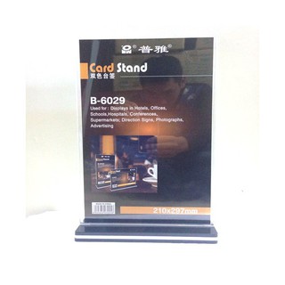 Menu Mica Để Bàn A4 B-6029 210x297mm (Loại Dọc)