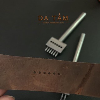 Bộ đục tròn 1mm mũi đục 4mm tạo đường chỉ khâu đồ da thật