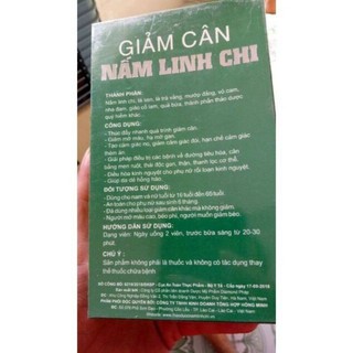 g.i ảm c.ân nấm linh chi