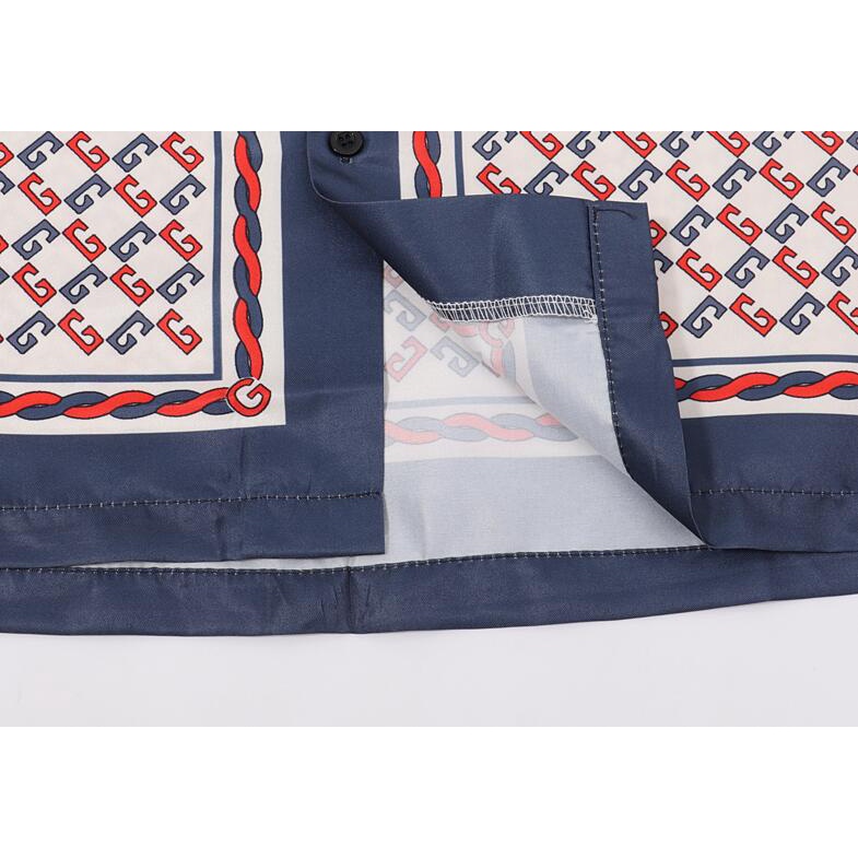 Áo Sơ Mi Cotton Ngắn Tay In Họa Tiết Thời Trang Cá Tính