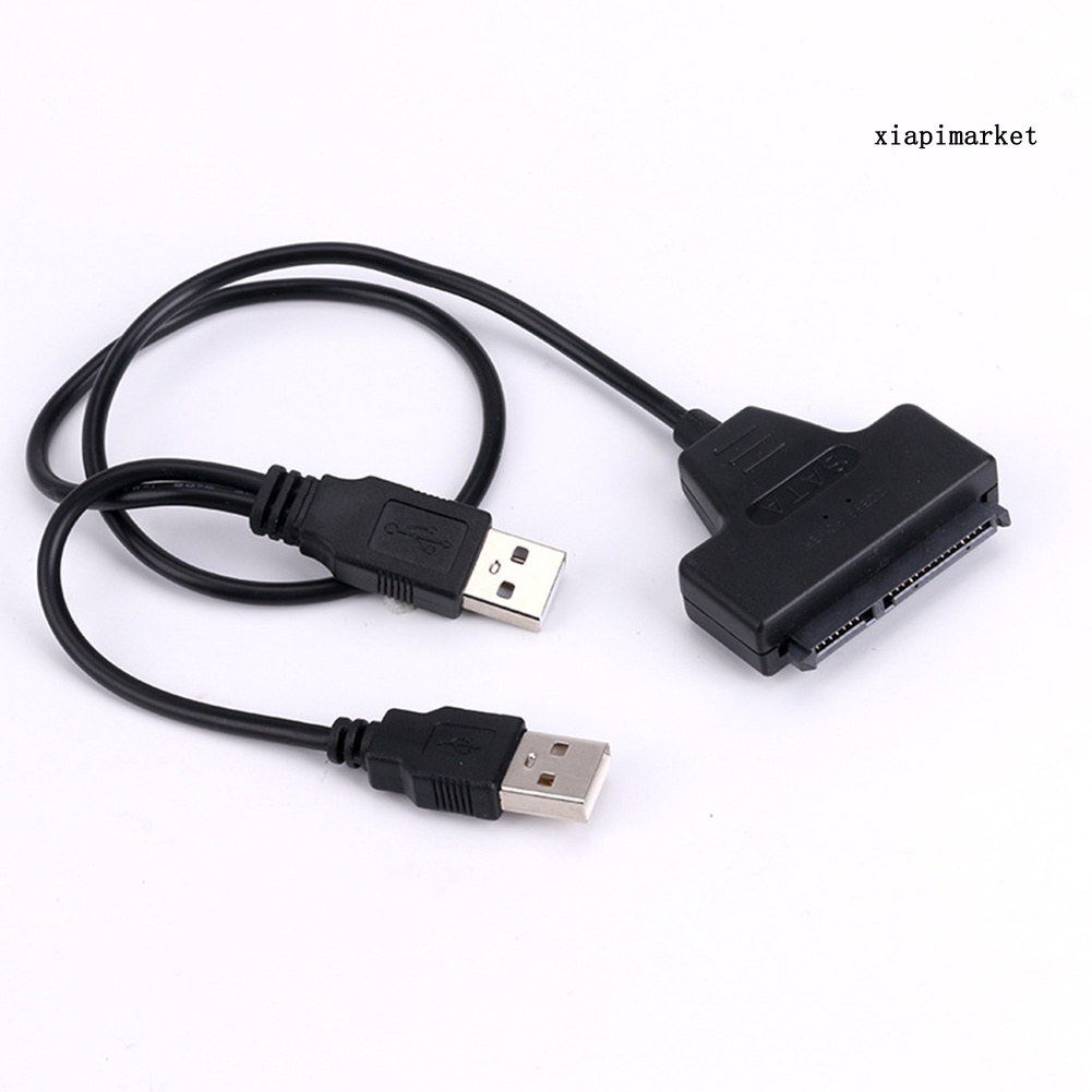 LOP_High Speed Dual USB 2.0 to SATA HDD Hard Disk Drive Converter Adapter Cable