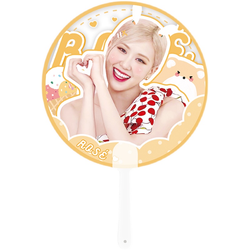 BLACKPINK Peripheral fan Jennie Lisa Jisoo Rosé The same pvc fan Surrounding support