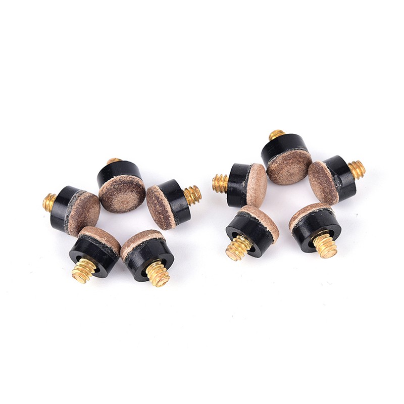 Set 10 đầu cây cơ bida có đai ốc dùng thay thế tiện dụng