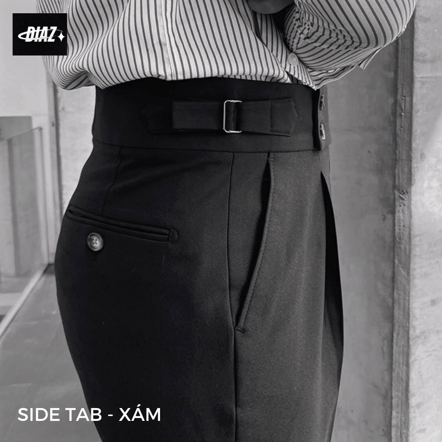 Quần Tây Nam, Quần Âu Baggy Nam Cạp Cao Sidetab, Chất Liệu Cao Cấp Co Dãn Tốt, Bao Đổi/Trả Size, Cam Kết Ảnh Thật 100%