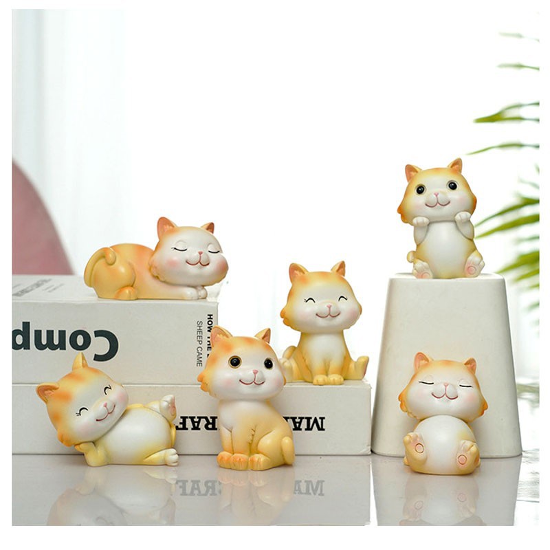 Khuôn Silicone Tạo Hình Mèo Ba Chiều DIY Trang Trí Bánh