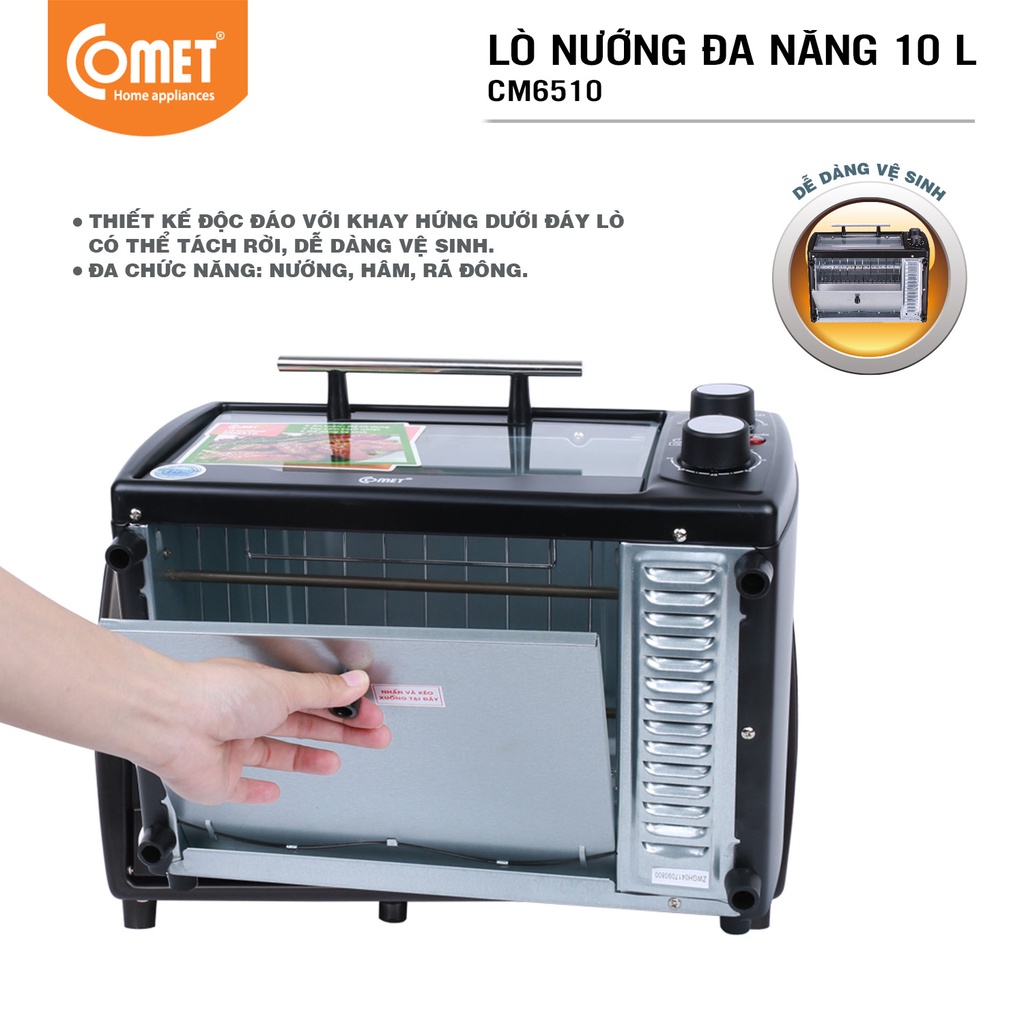 Lò nướng đa năng 10L Comet CM6510