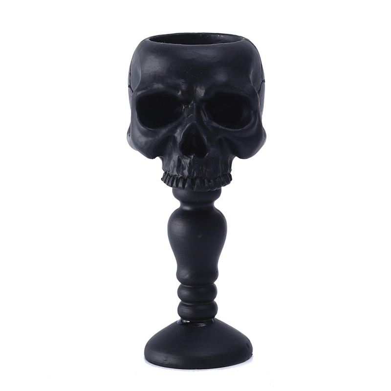 Giá Đỡ Nến Hình Đầu Lâu Bằng Nhựa Resin Phong Cách Cổ Điển Trang Trí Halloween / Giáng Sinh / Quán Bar