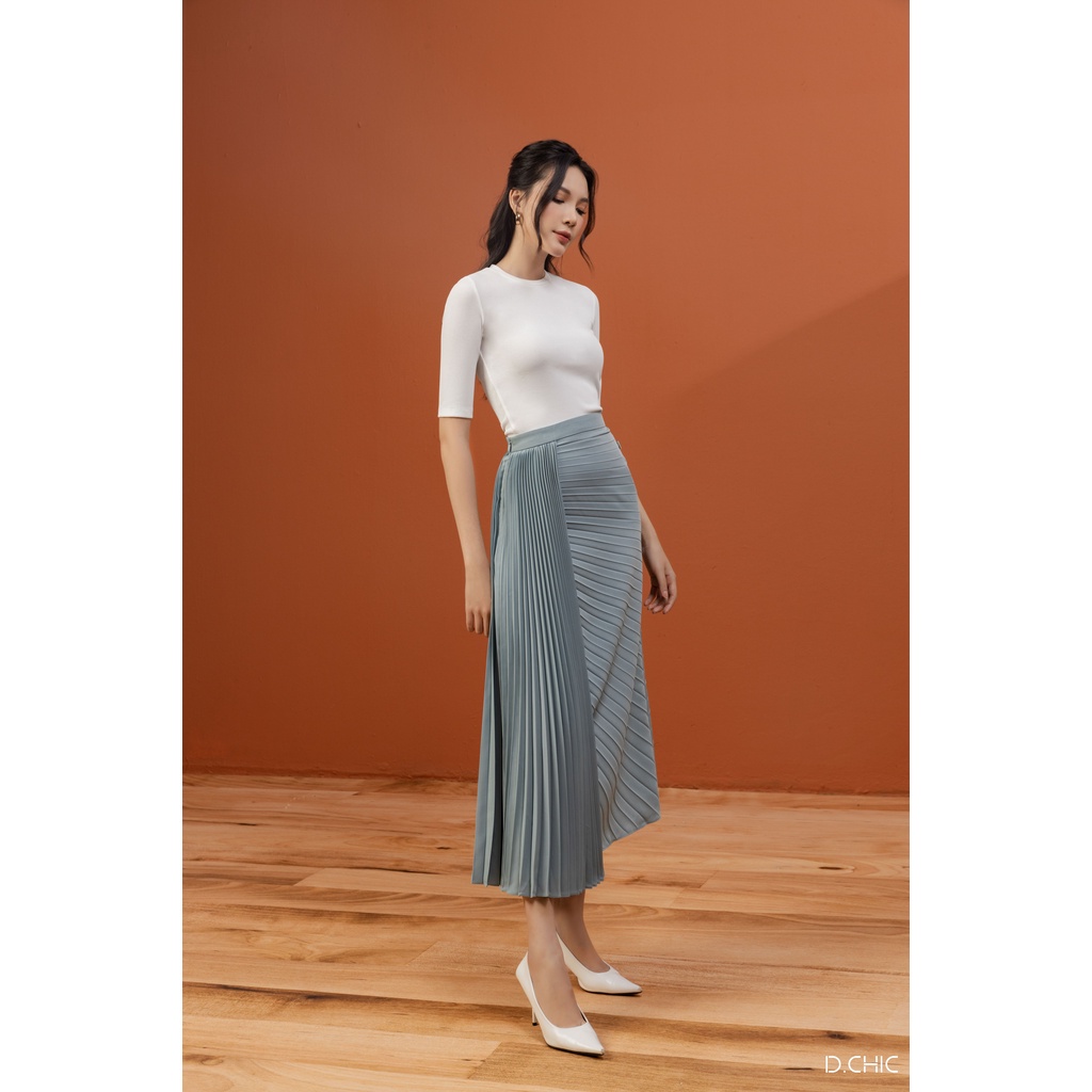 Áo phông thun tăm croptop tay lỡ D.CHIC MS: 186010