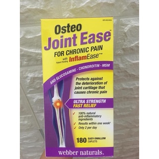 Osteo Joint Ease bổ xương khớp 180v, Webber Naturals, Canada