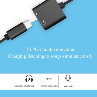 USB Type C Audio Adapter Type-C to 3.5mm Jack Earphone Audio Converter Cable