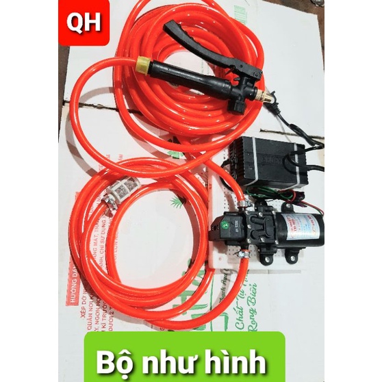 Bộ máy 12V tưới lan, phun xịt cây cảnh và cây nông nghiệp