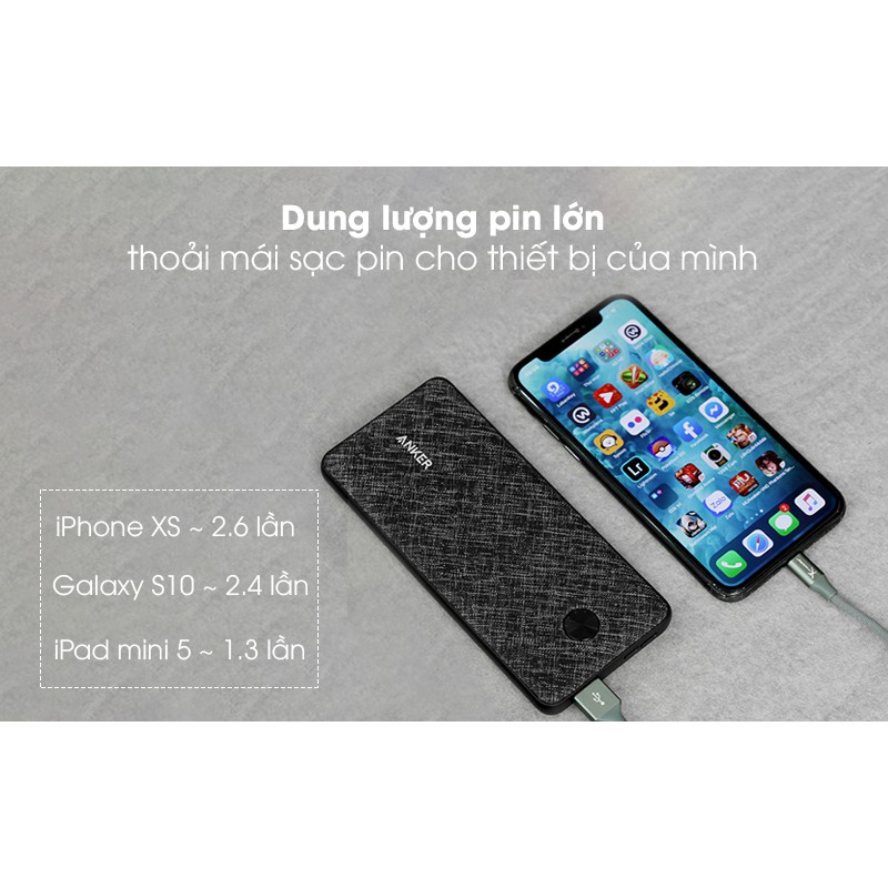 Pin Dự Phòng Anker PowerCore Slim 10000 A1229 - Chính Hãng