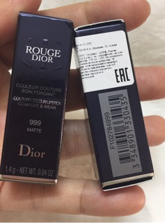 Son Dior mini màu 999 fullsize