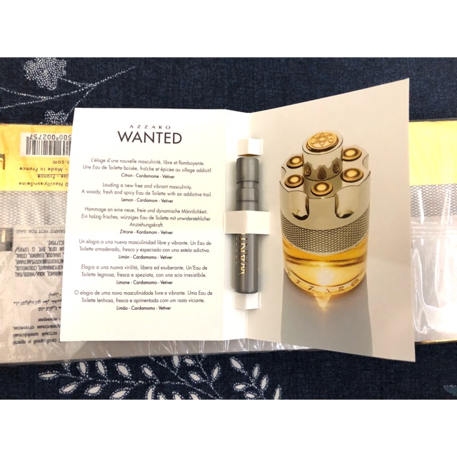 Nước hoa mini nam Azzaro Wanted 1,2 ml