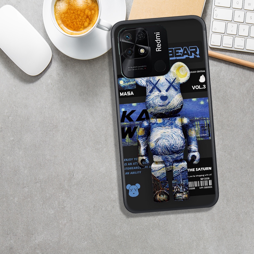 ỐP LƯNG REDMI 10A. IN HÌNH GẤU BEAR@BRICK BAO NGẦU, ĐẸP.