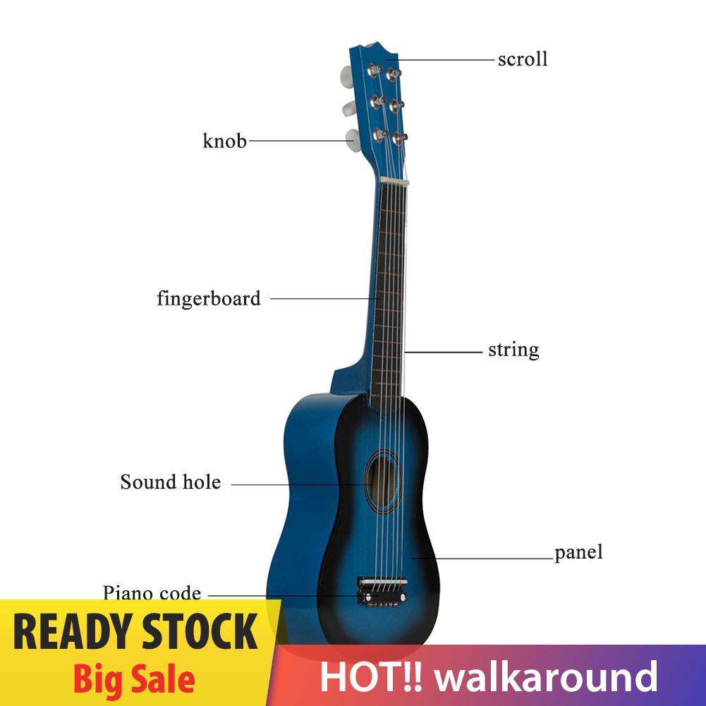 Đàn ukulele 6 dây mini 21 inch cho bé/ người mới bắt đầu