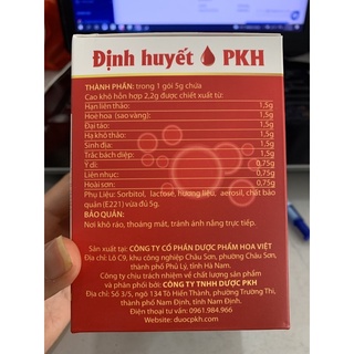 Định huyết pkh chính hãng